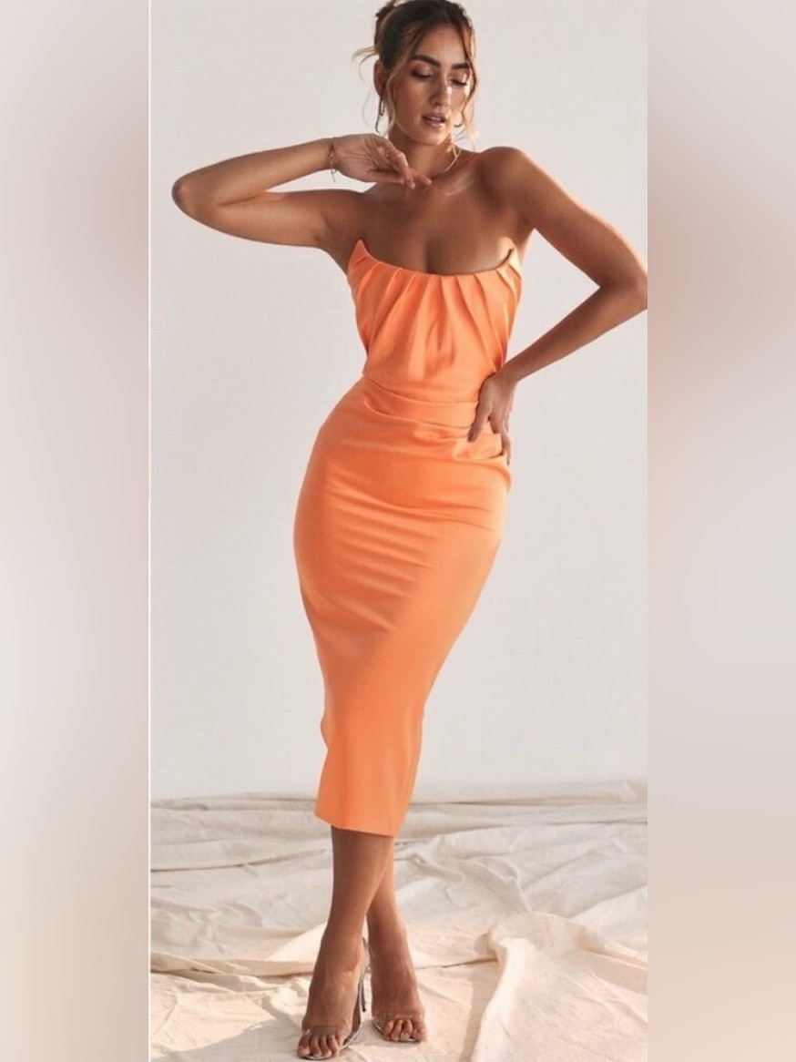 New House Of Cb Alora Strapless Dress